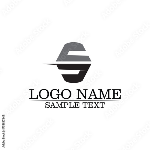 Business corporate letter S logo design vector design