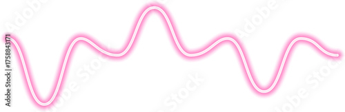 Zigzag neon line with a dynamic, glowing motion, forming an abstract energetic path.