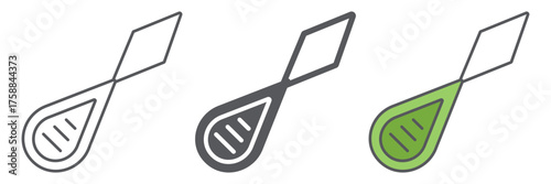 Needle threader icon, dressmaker and sew, sewing equipment sign, vector graphics, a linear pattern on a white background. editable stroke