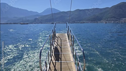 Sea cruise on a yacht