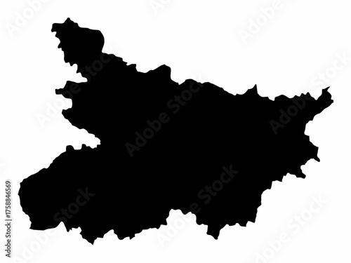 Bihar silhouette map