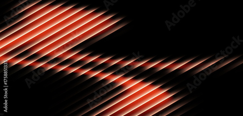 Orange and Red Electric Streaks – Dynamic Light Wave Background