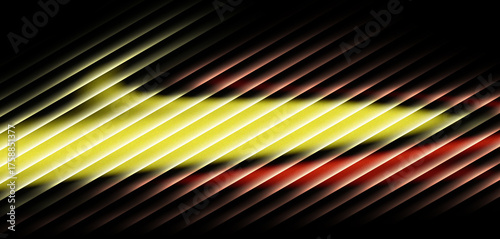 Yellow and Red Smooth Motion Lines – Abstract Futuristic Glow Background