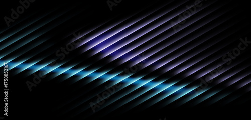 Blue and Purple Gradient Motion – Glowing Futuristic Light Lines