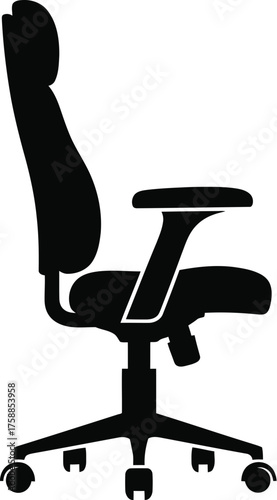 Ergonomic office chair, designed for comfort and support, ideal for long hours of work and promoting good posture
