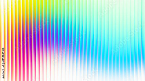 Vibrant gradient pattern with vertical glowing neon lines blending smooth and radiant colors. Minimalistic and futuristic abstract background perfect for creative digital designs. Vector illustration