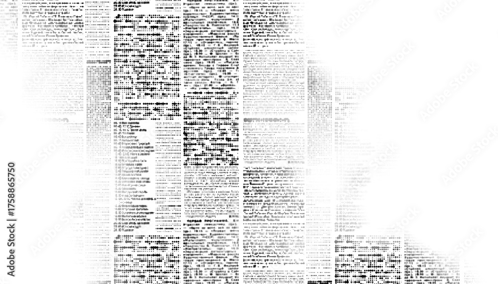 Obraz premium Overlay old white newspaper paper grunge vintage background. Grunge halftone style
