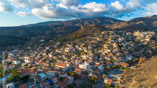 Volissos village at north C...