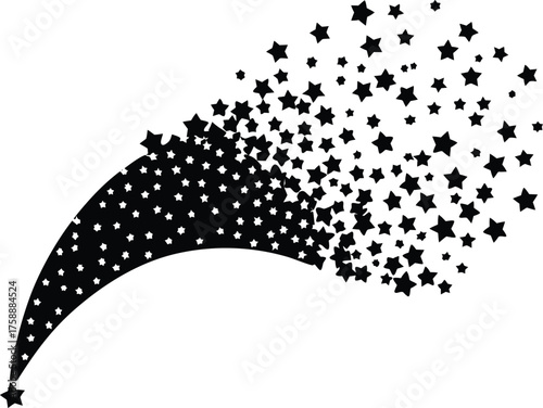 Abstract geometric shapes dynamic arrangement modern design element sophisticated background isolated on transparent background