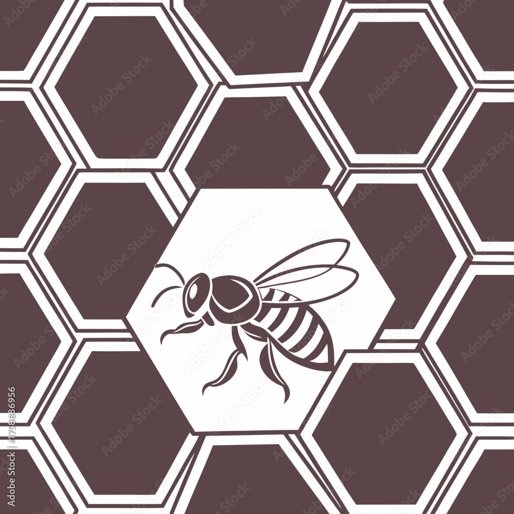 Obraz premium seamless pattern with hexagons