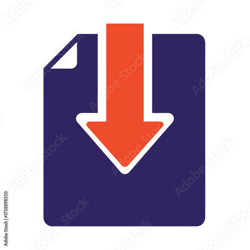 Digital Product Duotone Icon, Downloadable Content