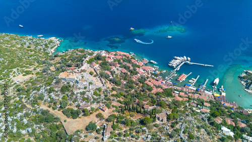 Aerial view with drone. Kal...