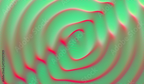 3D wavy background. Ripple effect. Grid surface. Vector illustration for cover, card, postcard, banner, poster, brochure or presentation.