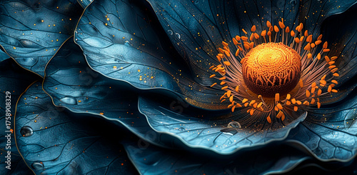  Background illustration with flowers for holiday cards,Generated by AI