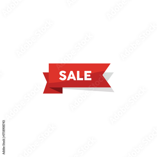 Bold Yellow Sale ribbon for Retail Promotions