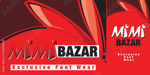 bazar happy easter card with bunny illustration design