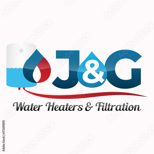 J&G water heaters & filtration logo