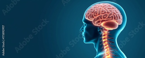 Human Brain and Spine Anatomy,Medical ,Science