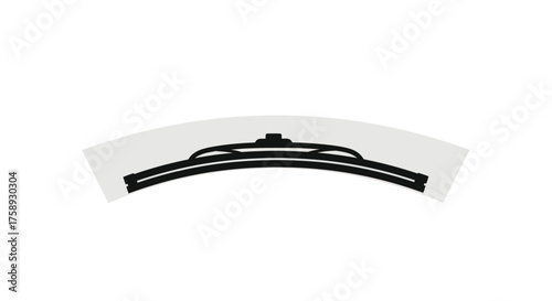 Curved Car Windshield Wiper Blade with Rubber Strip.