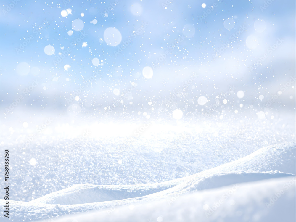 custom made wallpaper toronto digitalBeautiful Winter Landscape with Fresh Snow and Frosty Trees Under Clear Blue Sky