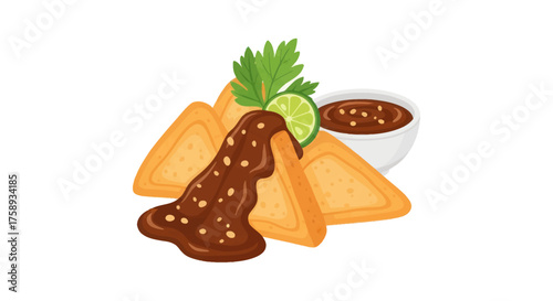 Tahu Petis: Indonesian Fried Tofu with Shrimp Paste and Chili Sauce.