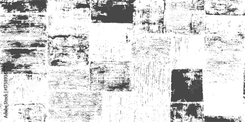 An old, dirty, grungy wall with a rough texture and aged paint creates a dark vintage background or border design