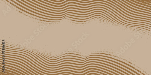 Abstract background vector illustration of a seamless sand pattern texture with desert dunes and summer waves for dry orange beach backdrop design