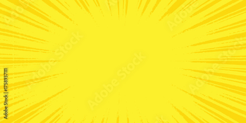 Bright abstract sunburst design with yellow and orange rays for a summer vector illustration background