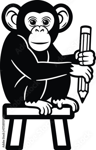 Animal Set illustrations for Coloring Pages kids & adults. Printable wildlife Out line and line art.