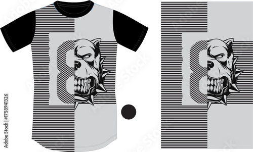 Rock'n'Roll Dog T-Shirt Art