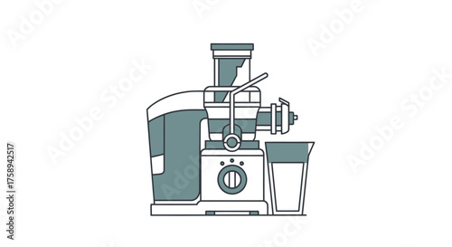 Electric Juicer Machine for Fresh Fruit and Vegetable Juice.