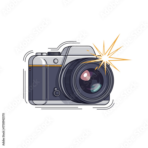 Capturing moments with a vintage style camera and a bright flash is so much fun.