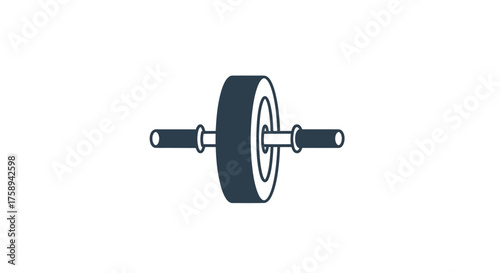 Ab Wheel Exercise Equipment for Core Strength Training and Fitness.
