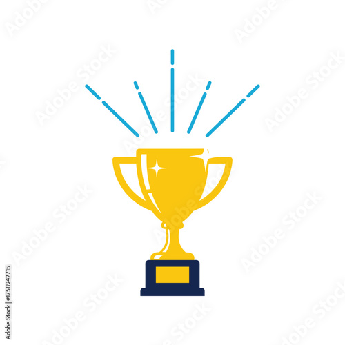The ultimate reward of achievement and success is a gleaming golden trophy.