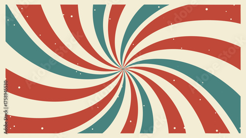 retro vintage spiral twirl with patriotic colors design