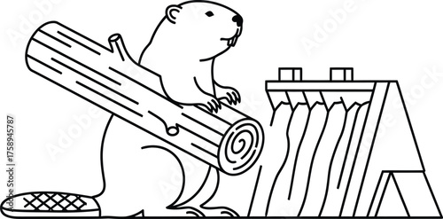 Animal Set illustrations for Coloring Pages kids & adults. Printable wildlife Out line and line art.