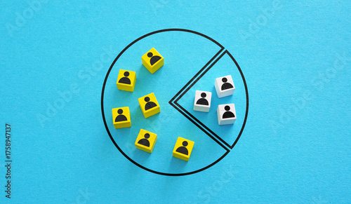 Market segmentation concept. Target audience and customer analysis.