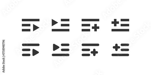 Music playlist vector icon. Vector illustration desing.