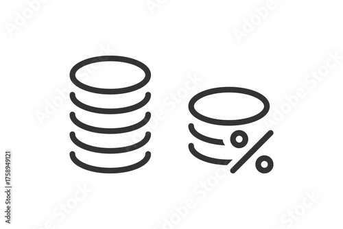 Commission percent icon. Vector illustration design.