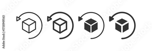 Easy returns simple icon. Vector illustration design.