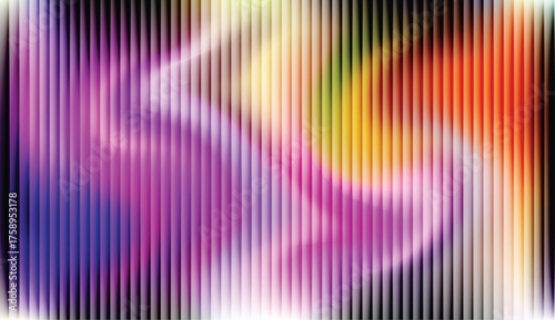 A dynamic abstract texture with a vertical striped overlay set against a soft, bright light gradient.