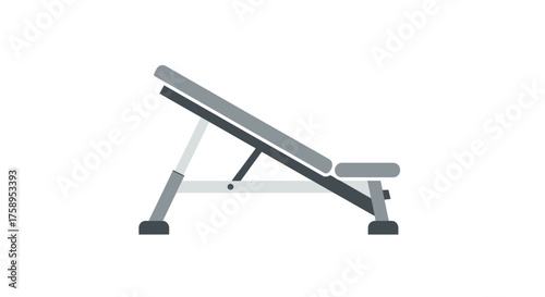 Adjustable Incline Weight Bench for Fitness Training.