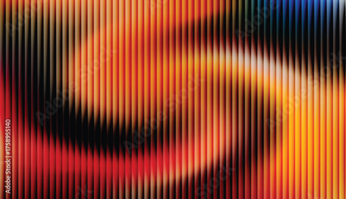 A dynamic abstract texture with a vertical striped overlay set against a soft, bright light gradient.