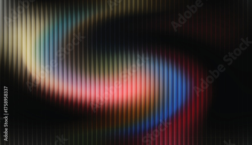 A dynamic abstract texture with a vertical striped overlay set against a soft, bright light gradient.