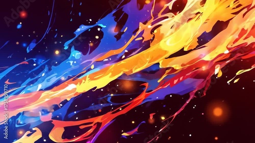 Plasma fire effect animation, shooting plasma effect, Looping motion