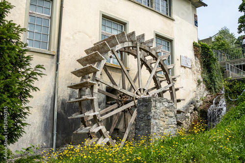 Wassermühle Neuhausen - direkt neben dem Rheinfall von Schaffhausen in der Schweiz