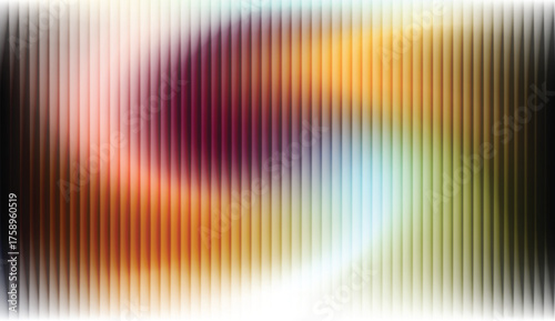 Canvas Print A dynamic abstract texture with a vertical striped overlay set against a soft, bright light gradient
