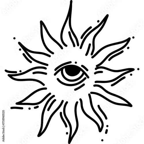 Stylized Sun featuring an E...