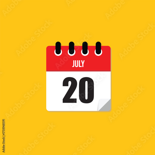 July 20 Calendar