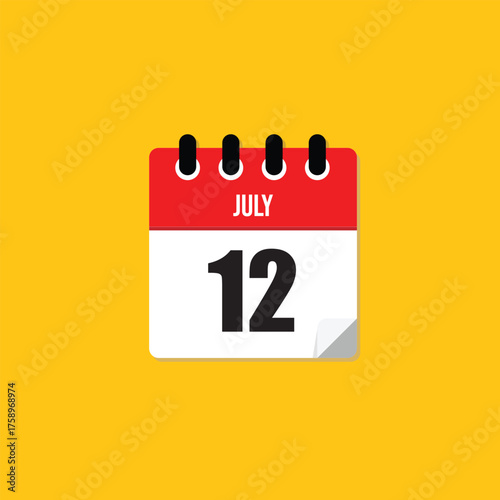 July 12 Calendar